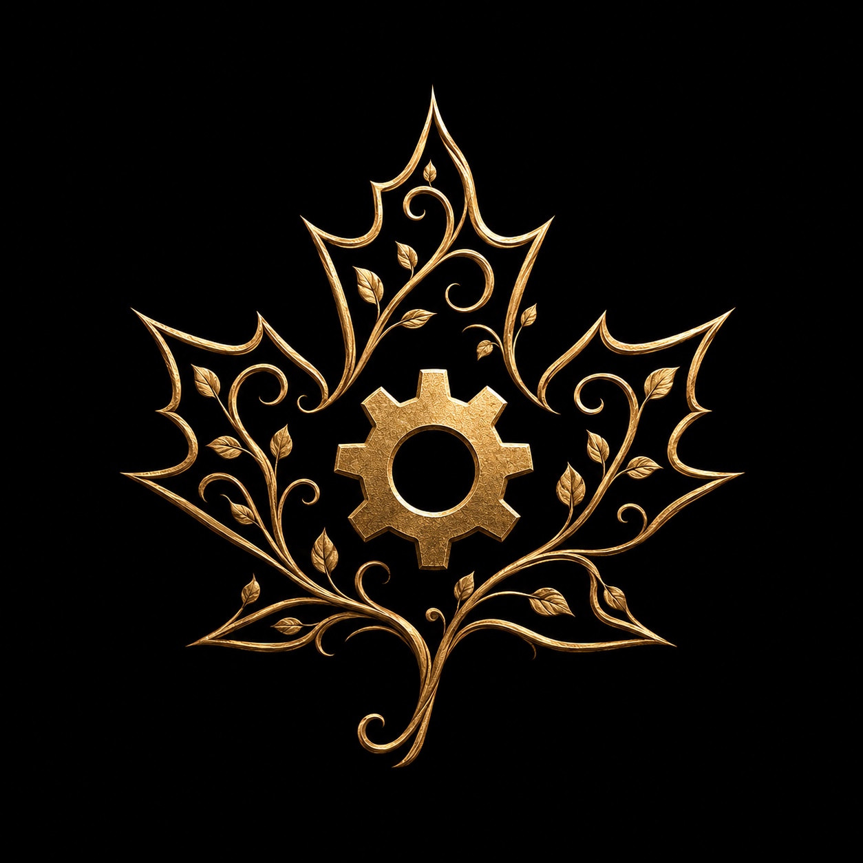 Maple Engine gold emblem